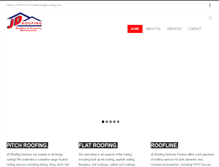 Tablet Screenshot of jd-roofing.com